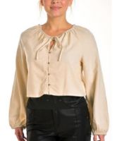 Снимка на Дамска блуза от ленена смес