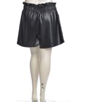 Снимка на Дамски къс панталон от еко кожа