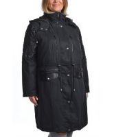 Снимка на Дамско яке с подвижна качулка