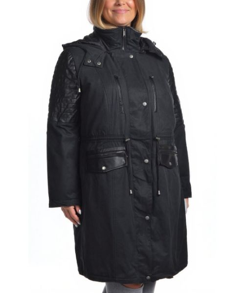 Снимка на Дамско яке с подвижна качулка