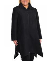 Снимка на Дамско палто с подвижна качулка