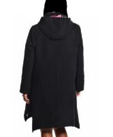 Снимка на Дамско палто с подвижна качулка