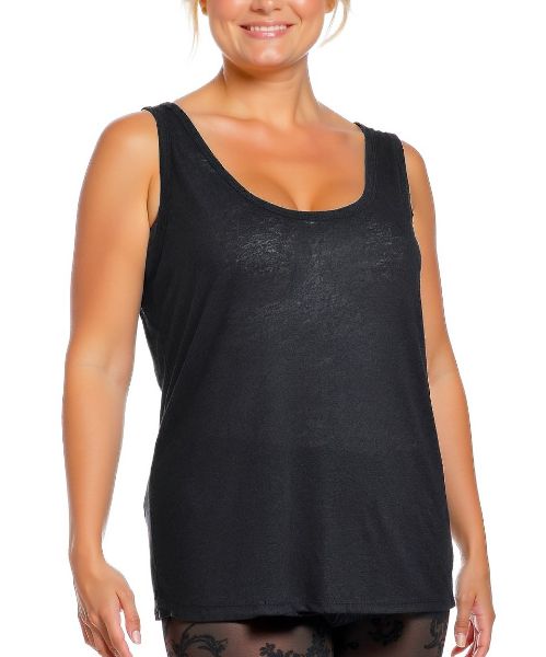 Снимка на Дамски топ от ленена смес