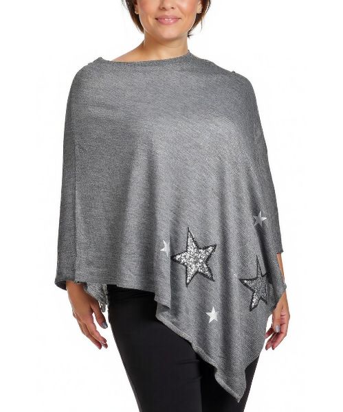 Снимка на Дамски пуловер тип пончо