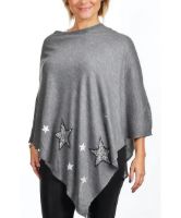 Снимка на Дамски пуловер тип пончо