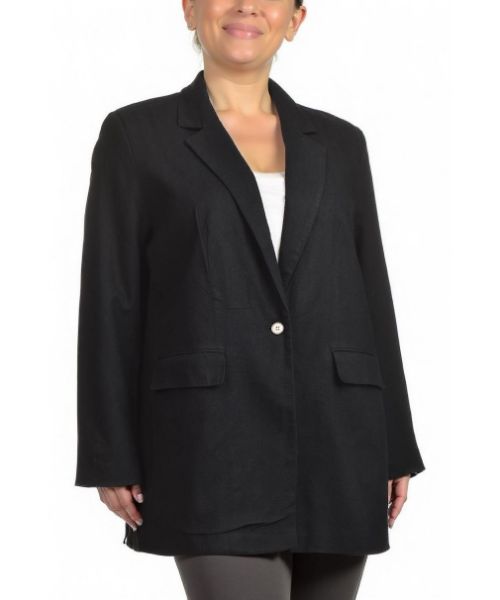 Снимка на Дамско сако от ленена смес