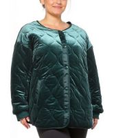 Снимка на Дамско кадифено ватирано яке