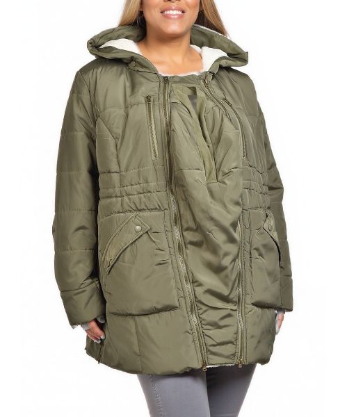 Снимка на Дамско яке за бременни с приставка за бебе