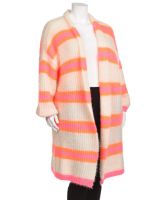 Снимка на Дамска жилетка с шарка в електриков цвят