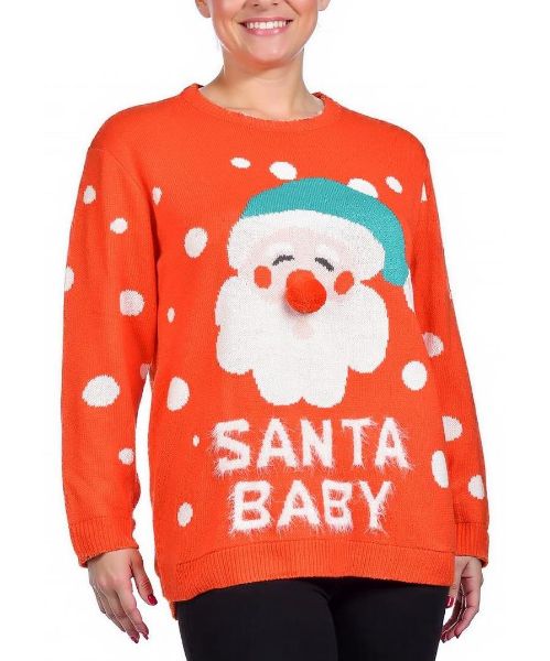 Снимка на Дамски пуловер за бременни