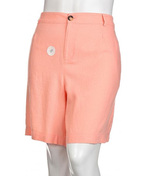 Снимка на Дамски къс панталон от ленена смес