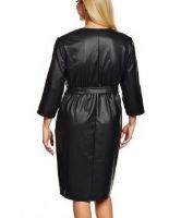 Снимка на Рокля еко кожа