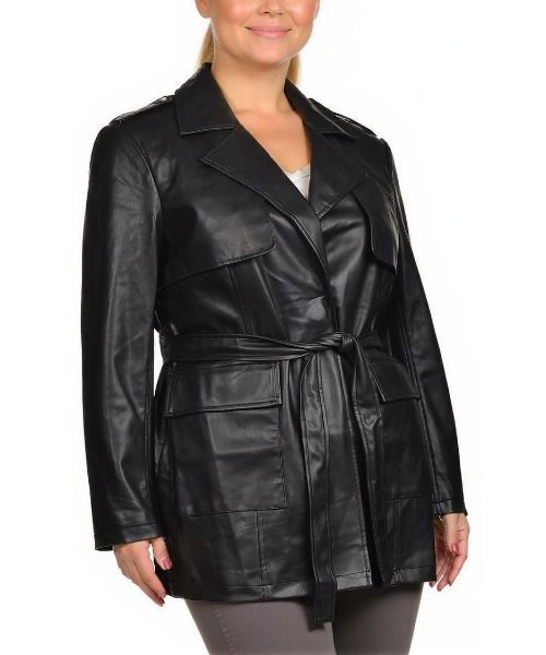 Снимка на Дамско яке еко кожа