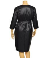 Снимка на Рокля еко кожа