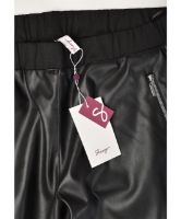 Снимка на Дамски панталон с кожена предница