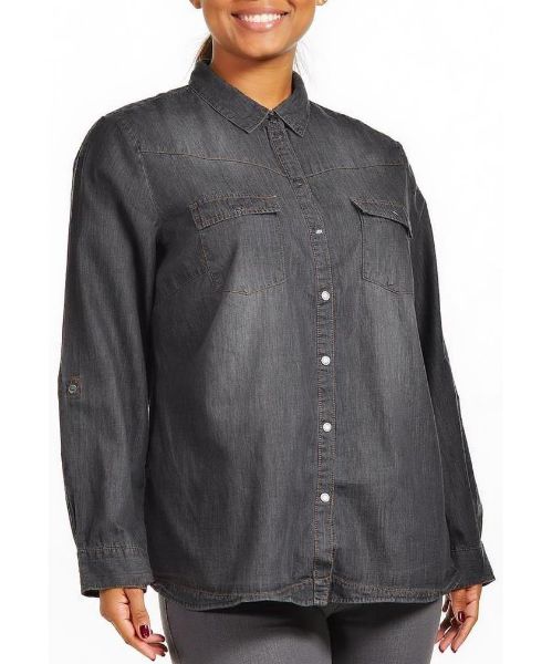 Снимка на Дамска дънкова риза