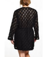 Снимка на Официалнa рокля с полупрозрачна горна част