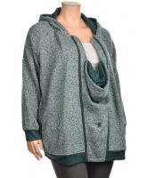 Снимка на Дамски суичър с приставка за новородено