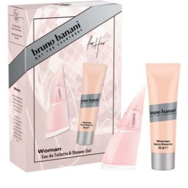 Снимка на Bruno Banani Woman Gift Set - тоалетна вода и освежаващ душ гел с искрящ аромат 50 мл