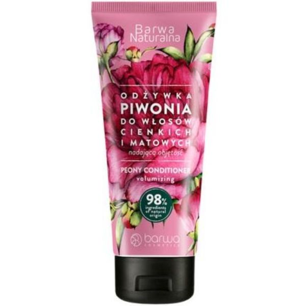 Снимка на Barwa Natural Peony Балсам за обем на тънка и безжизнена коса, с божур 200 мл