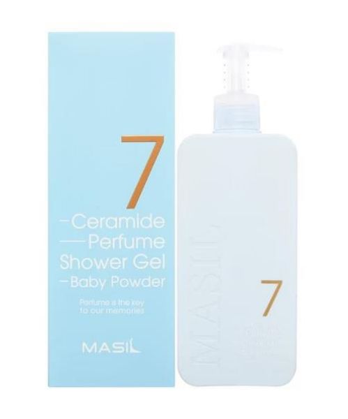 Снимка на Masil - Душ гел с аромат на бебешка пудра - 7 Ceramide Perfume Shower Gel Baby Powder